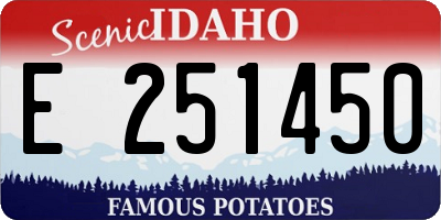ID license plate E251450