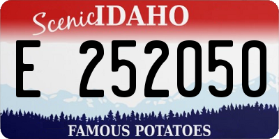 ID license plate E252050