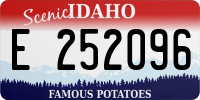 ID license plate E252096