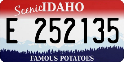 ID license plate E252135