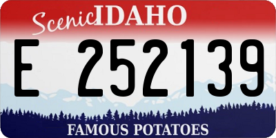 ID license plate E252139