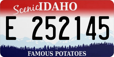 ID license plate E252145
