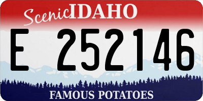 ID license plate E252146