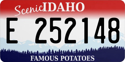 ID license plate E252148