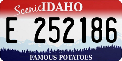 ID license plate E252186