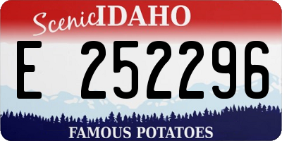 ID license plate E252296