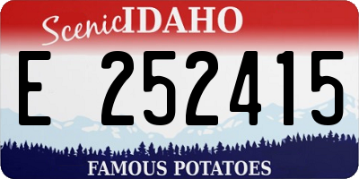 ID license plate E252415