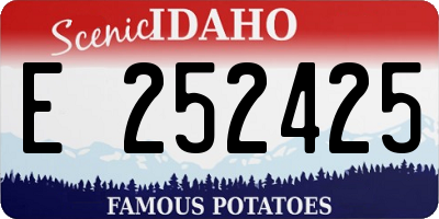 ID license plate E252425