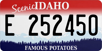 ID license plate E252450