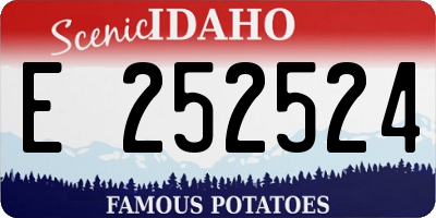 ID license plate E252524