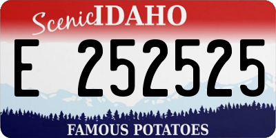 ID license plate E252525