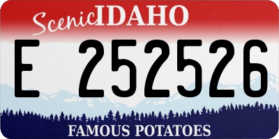 ID license plate E252526