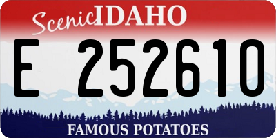 ID license plate E252610