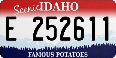 ID license plate E252611