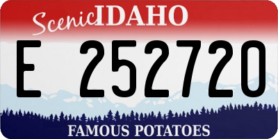 ID license plate E252720