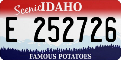 ID license plate E252726