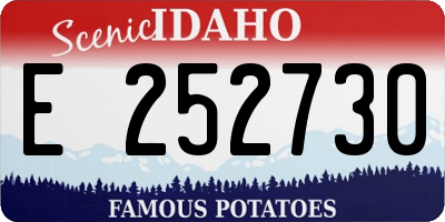 ID license plate E252730