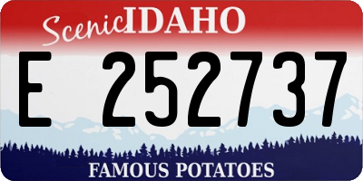 ID license plate E252737