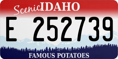 ID license plate E252739