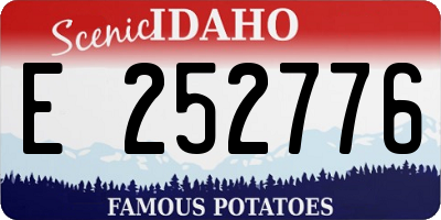 ID license plate E252776