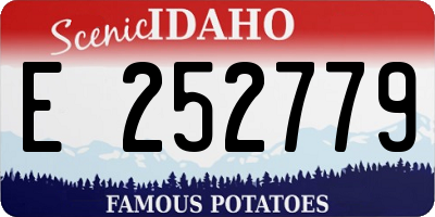 ID license plate E252779