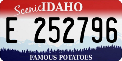 ID license plate E252796