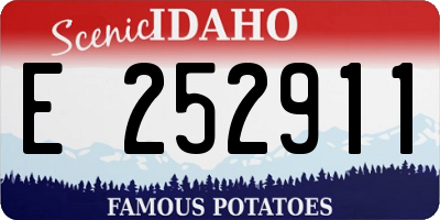 ID license plate E252911