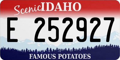 ID license plate E252927