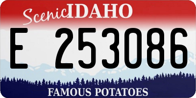 ID license plate E253086