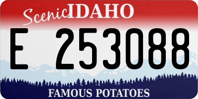 ID license plate E253088