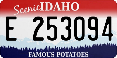 ID license plate E253094