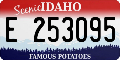 ID license plate E253095