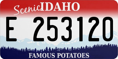 ID license plate E253120