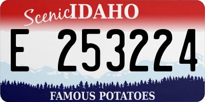 ID license plate E253224