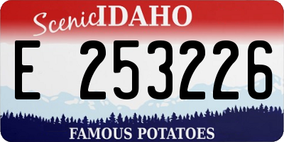 ID license plate E253226