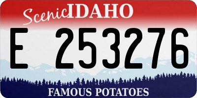 ID license plate E253276