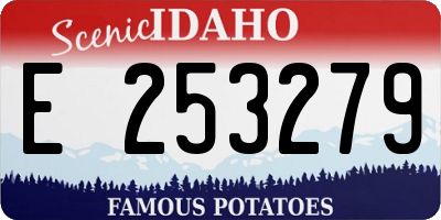 ID license plate E253279