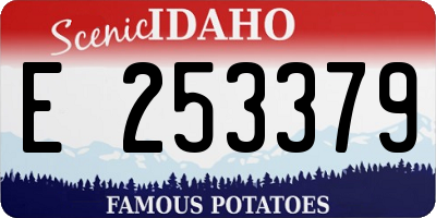 ID license plate E253379