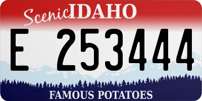 ID license plate E253444