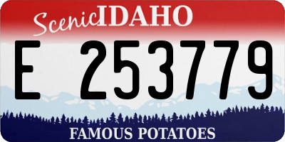 ID license plate E253779