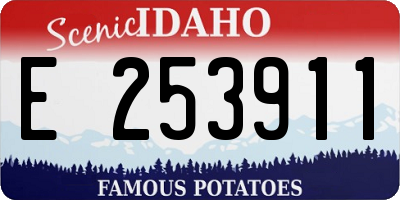 ID license plate E253911