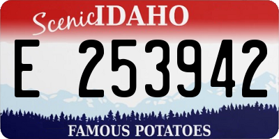 ID license plate E253942