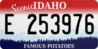 ID license plate E253976