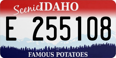 ID license plate E255108