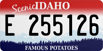 ID license plate E255126