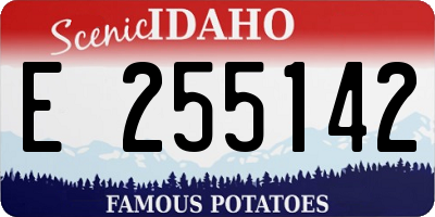 ID license plate E255142