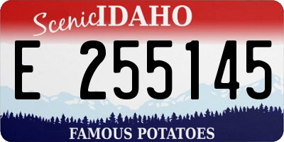 ID license plate E255145
