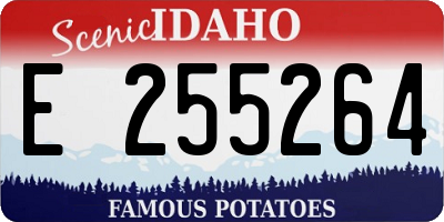 ID license plate E255264