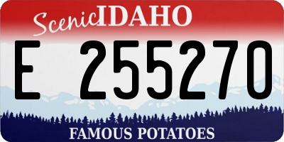 ID license plate E255270