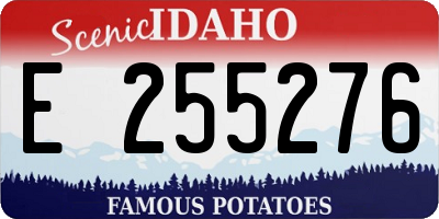ID license plate E255276